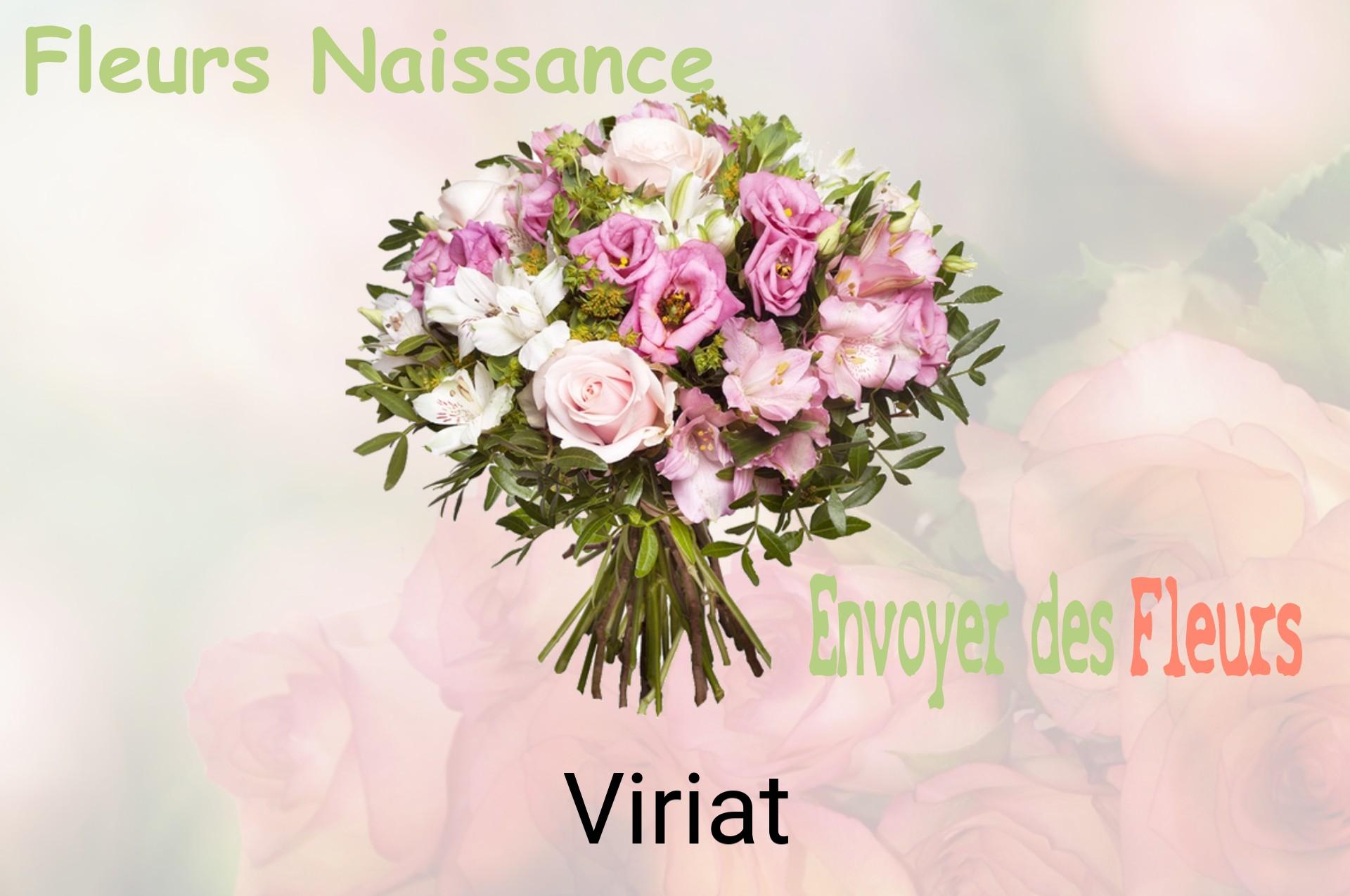 Bouquet de fleurs de naissance livré à Viriat